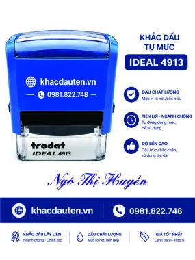 Khắc dấu tên font NVI-BOOK