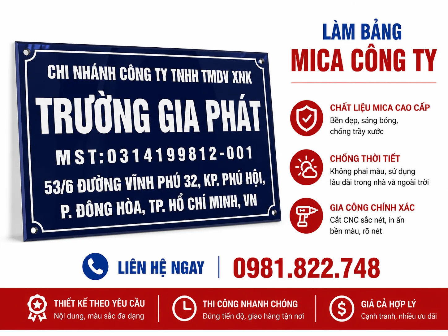 Bảng công ty 1
