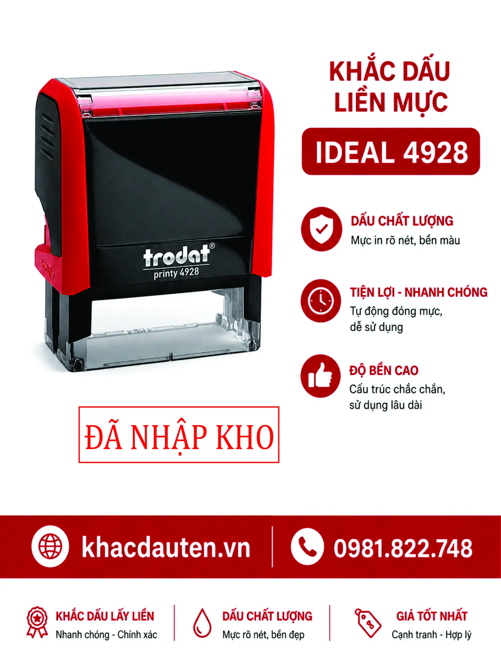 KHẮC DẤU ĐÃ NHẬP KHO – NHANH CHÓNG, RÕ NÉT, QUẢN LÝ HIỆU QUẢ