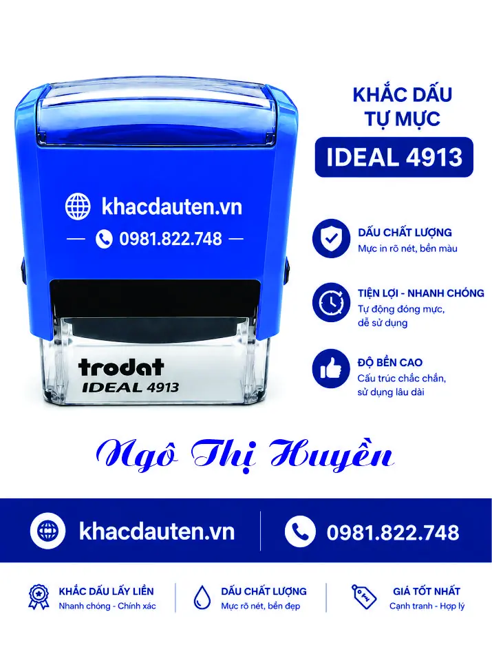 Khắc dấu tên font ARISTON