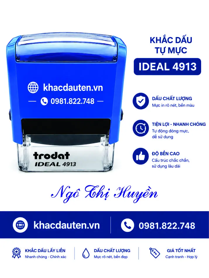 Khắc dấu tên font TRIDICO