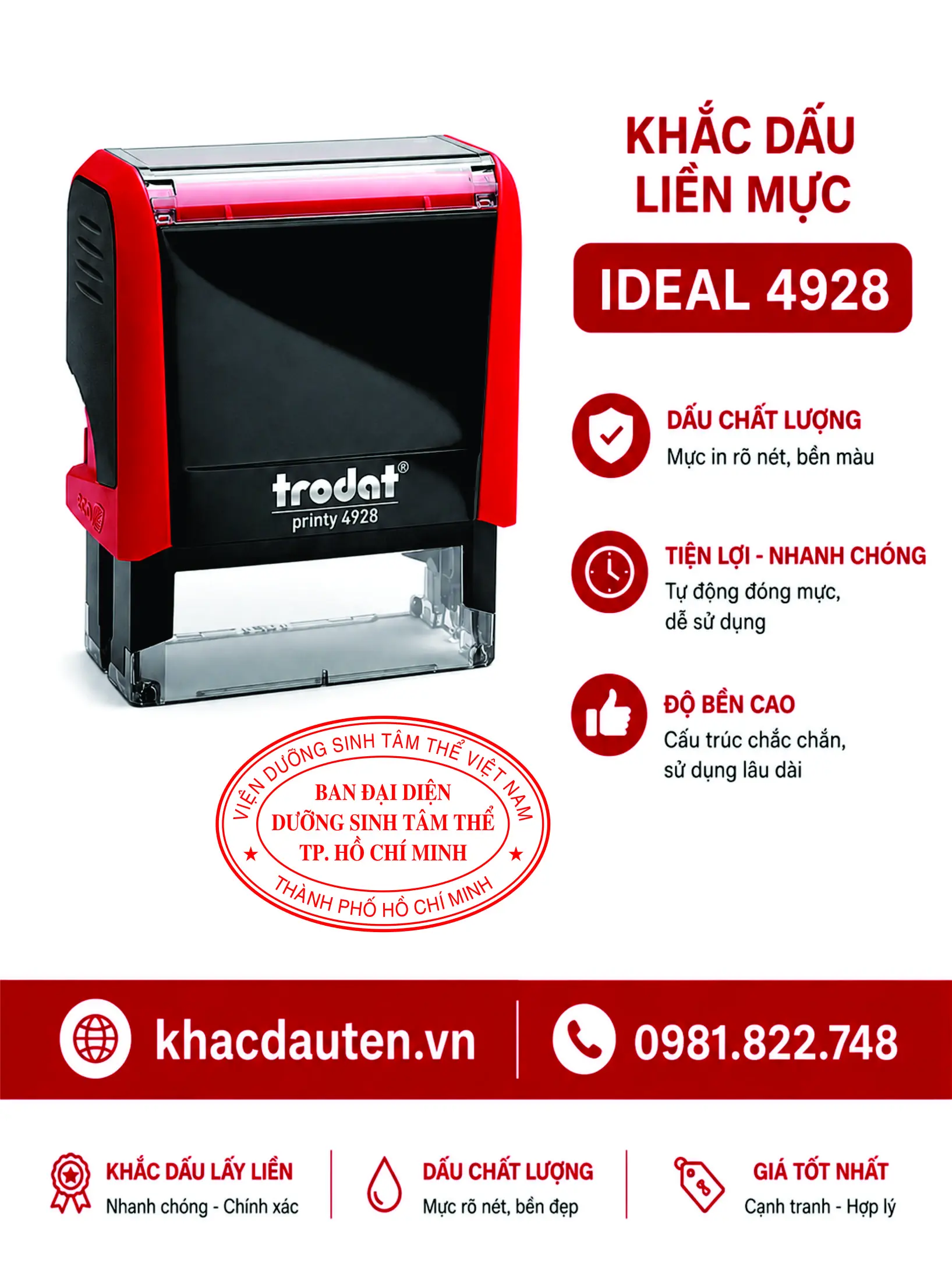 Khắc dấu oval ban đại diện